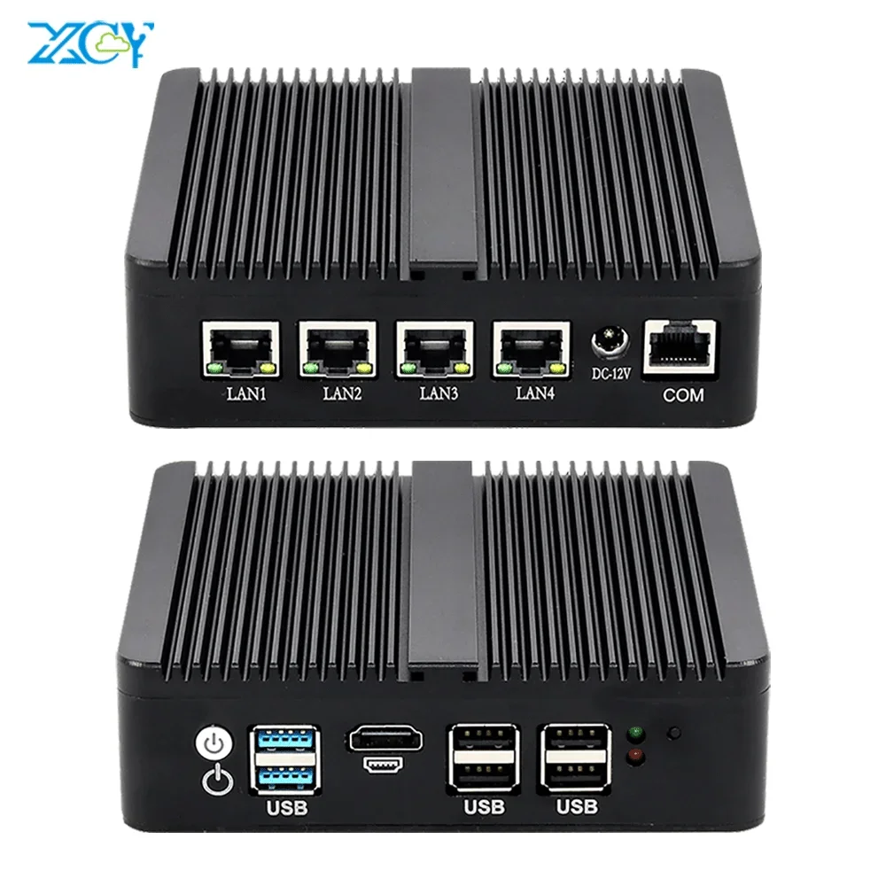 SOHO Home Office Enterprise Quad Core J4125 4LAN 2.5G Intel I225V NIC Gigabit Ethernet Firewall Pfsense Gateway Router