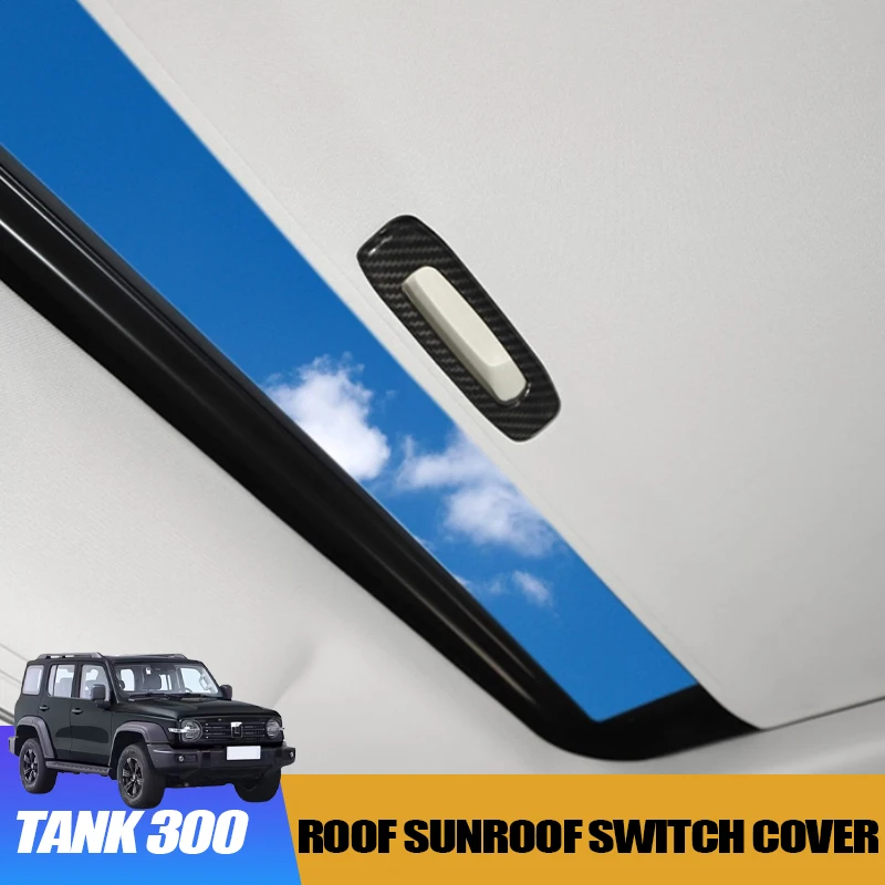 Car Roof Sunroof Switch Cover for GWM WEY Tank 300 2021-2024 Decorative Trim Plate Frame Interior Modification Accessories