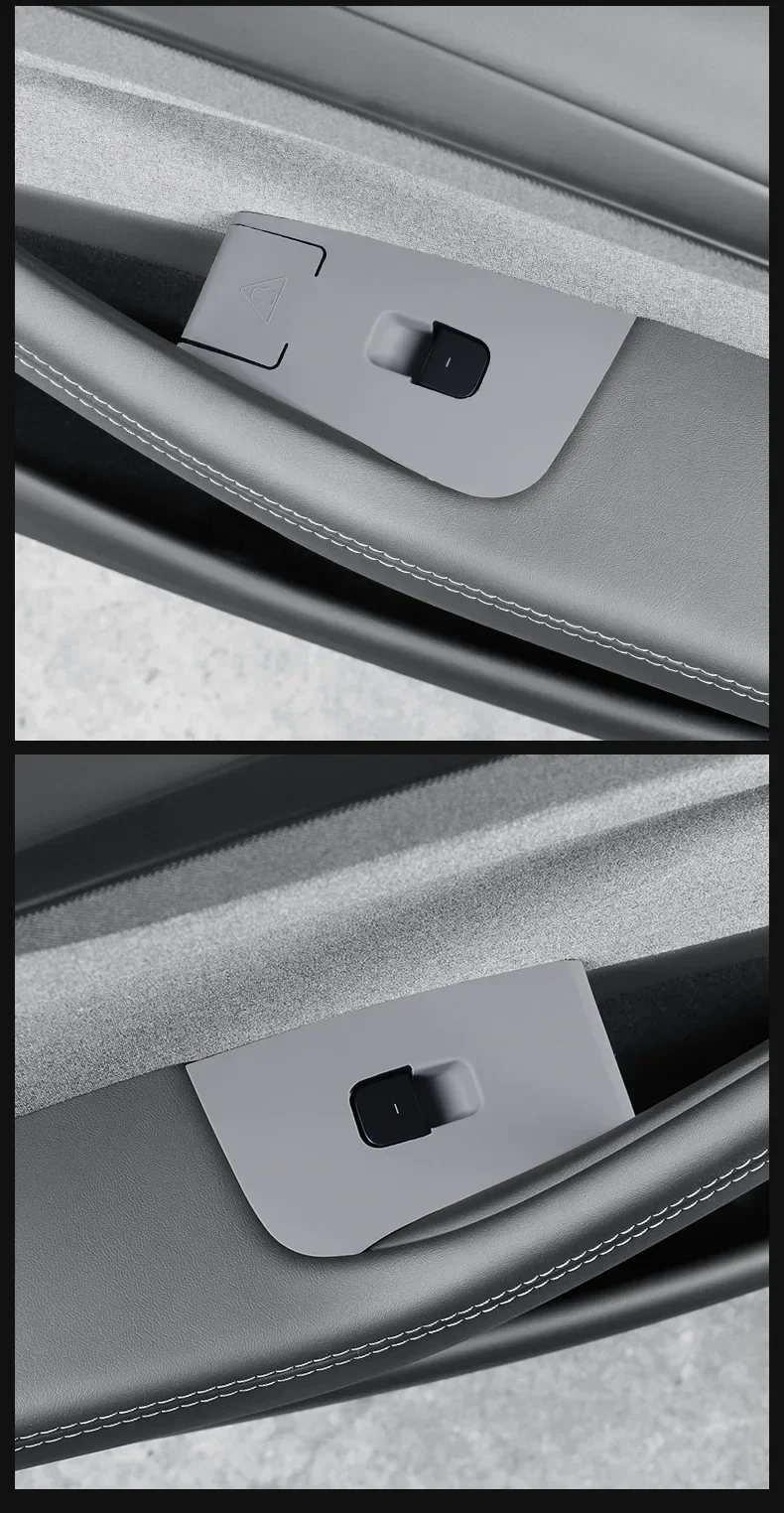 Für Tesla Model Y YL Juniper 2026 2025 Fensterheber-Schalter Schutzabdeckung Heberknopf-Zierleiste Dekorative Abdeckung Auto-Zubehör – Detail 15