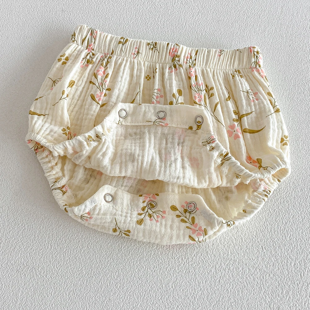 Baby Mädchen Baumwoll-Blumen-Kleidungssets Säugling Langarm-Blumenbluse+PP-Shorts 2-teilige Outfits für Kleinkinder Herbstanzüge – Detail 16
