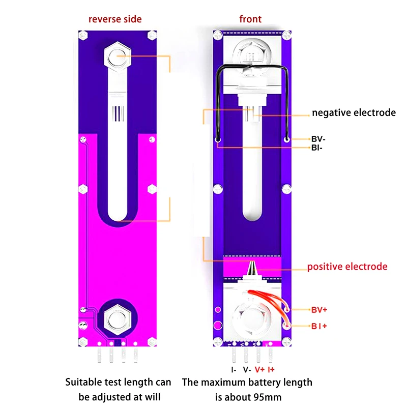 20A 4-wrie Battery Test Stand 18650 Internal Resistance Capacity Tester Fixture Seat Current Voltage Meter Detection BOX