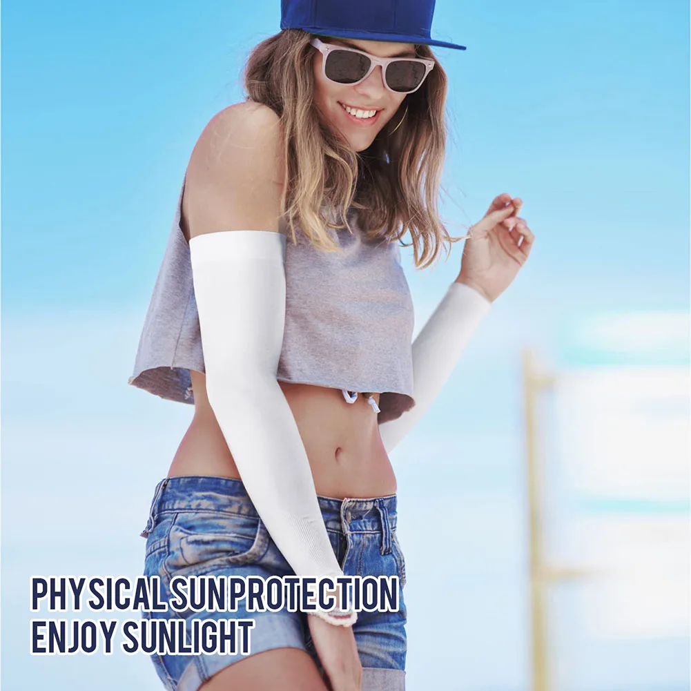 UV Sun Protection Arm Sleeves for Men Women Youth Cover Arms, Compression Sun Sleeves Sports Outdoor Baseball Volleyball Cycling image 5