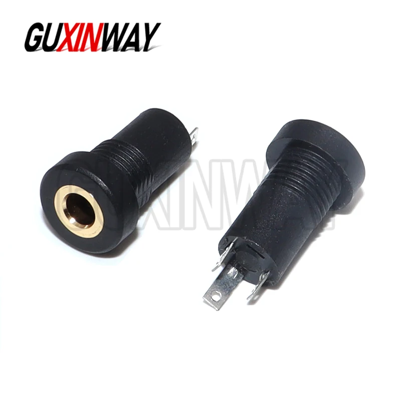 5PCS 3.5MM PJ392A PJ-392A Audio Jack Socket Stereo 3 Pole Solder Panel Mount With Nut Connector Headphone Female Socket