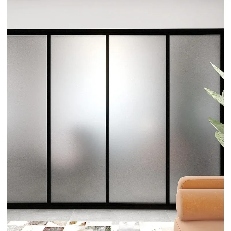 Pure Frosted Window Film Privacy Sun Blocking Self Adhesive Window Covering Opaque Vinyl Matte Glass Film for Bathroom Office