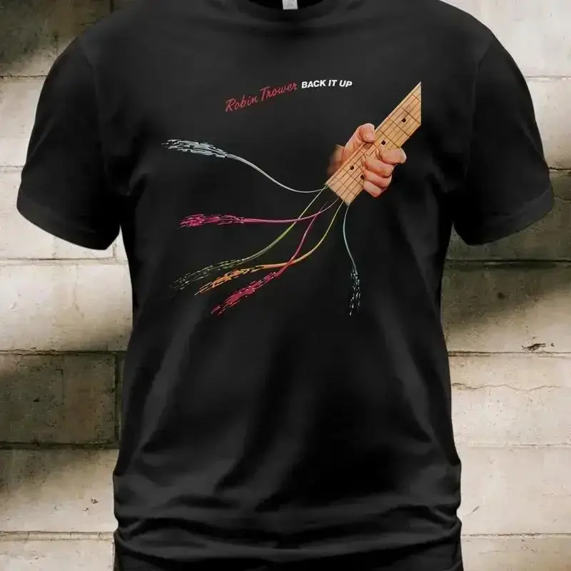 Cotton T Shirt Robin Trower Back It Up Album Somebody Calling Bluebird