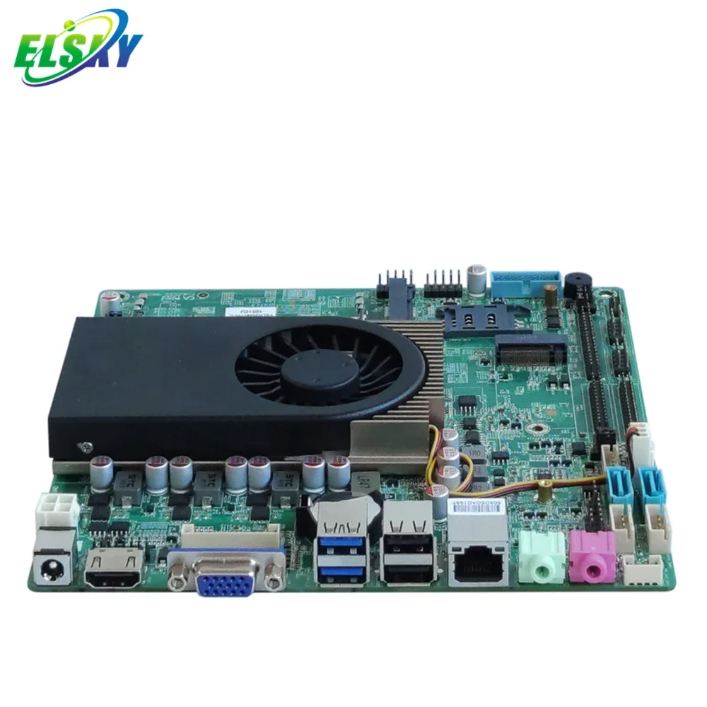 Hot Sale ELSKY 10th Gen Industrial Mini ITX DDR4 Motherboard Core i3 i5 i7 10510U HD-MI DP VGA 2*SATA3.0/1*MSATA3.0/1000M lan