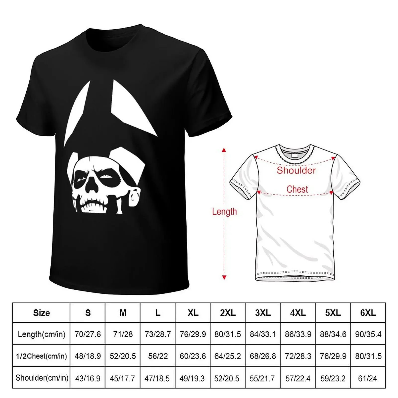 Ghost - Papa Emeritus II - minimaliste T-shirt essentiel T-shirt summer tops oversized mens t shirt graphic