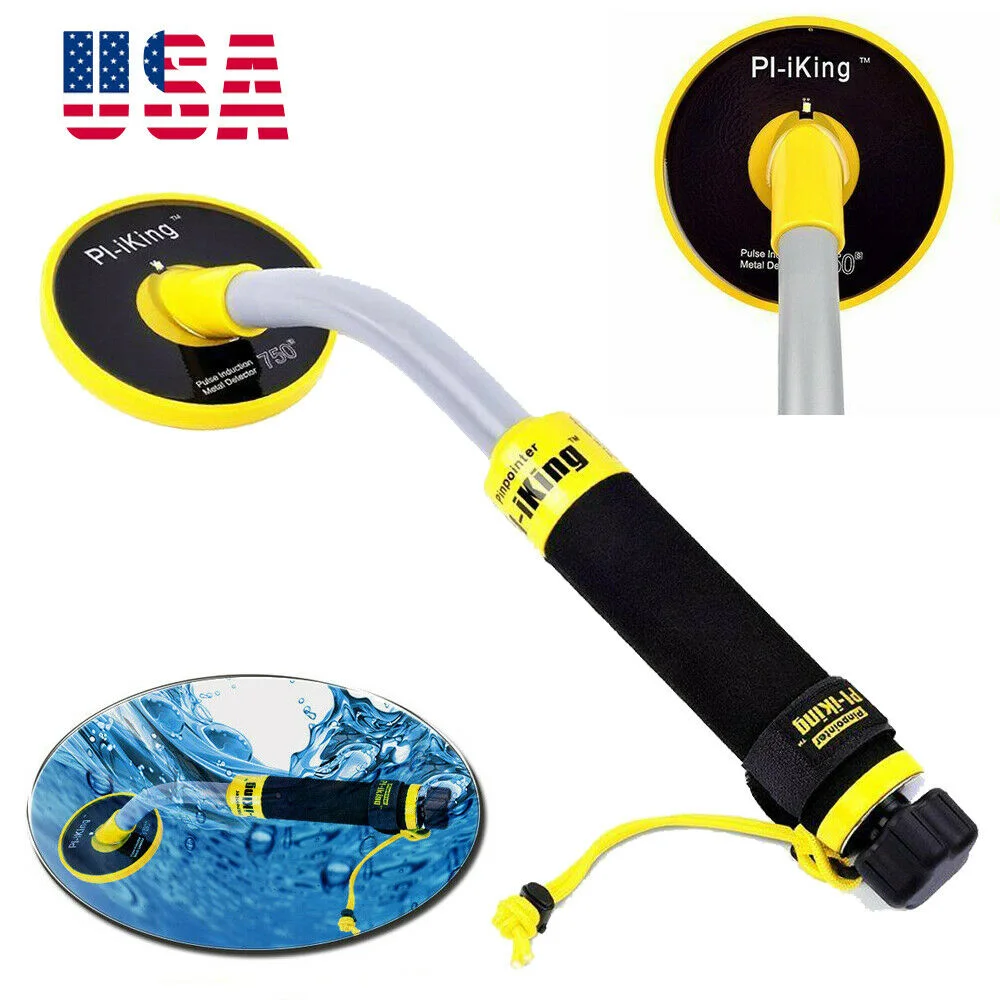 PI750 Fully Waterproof Metal Detector Gold Digger Kit 100feet/30m Underwater Diving Ocean Lake High Sensitivity Pulse Induction