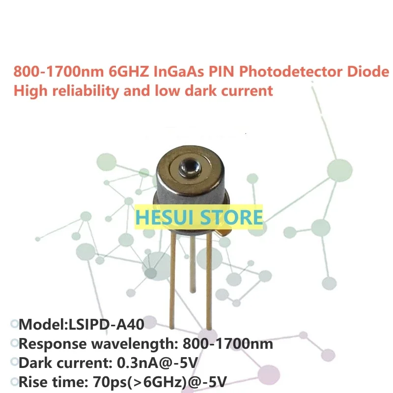 

LSIPD-A40 800-1700 нм 6 ГГц InGaAs PIN фотодетектор диодная оптоволоконная муфта