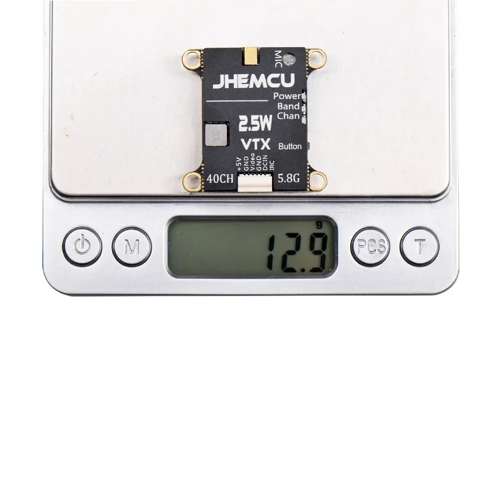 JHEMCU 2.5W VTX 5.8G 40CH regulowany nadajnik FPV 2-6S 30X30mm