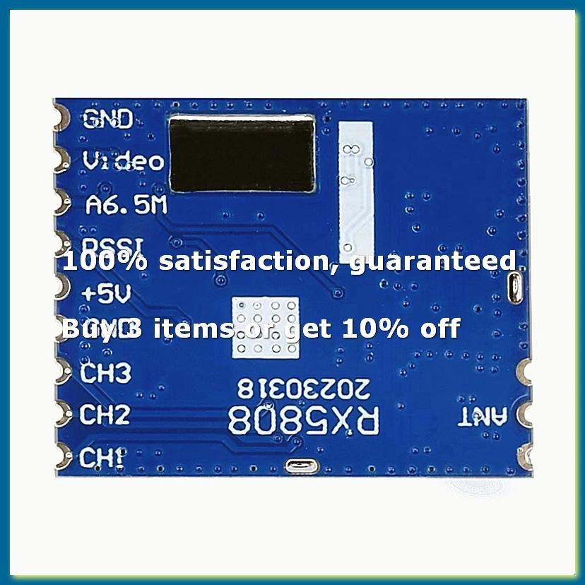 RX5808 5.8G FPV Wireless Audio Video Receiver Module for Frequency Phase Lock Analog AV Signal Output Board-DT30