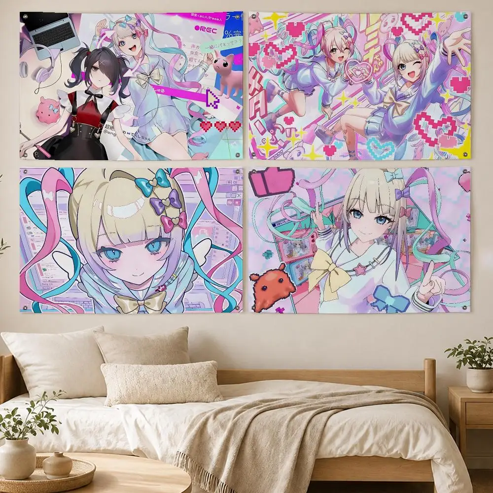 Game Needy Streamer Overload Flags Room Bedroom Home Outdoor Wall Hanging Concert Printed Background Decoration Art Banne
