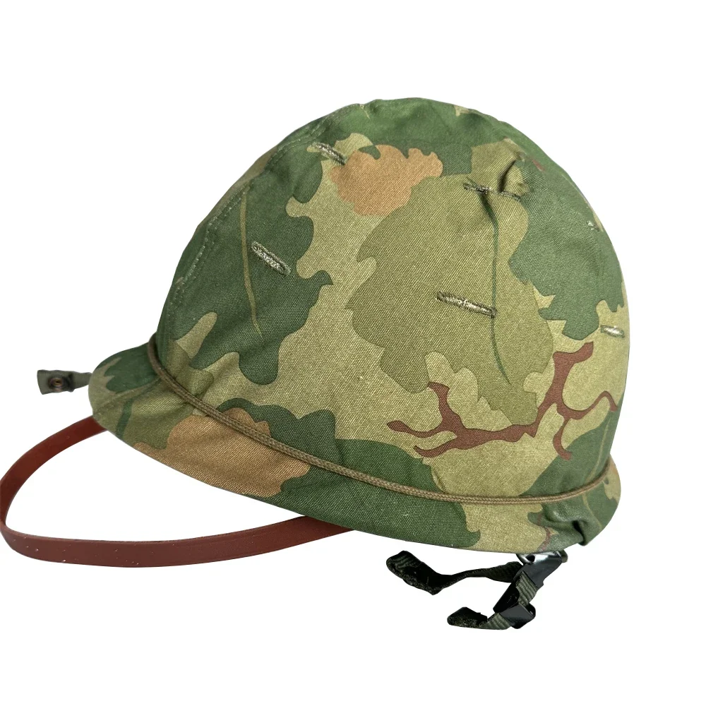 Mitchell Helmet American Soldier Vietnam Tactics Vintage Gear M1 Helmet Cover Combination Mitchell Vietnam Helmet M1