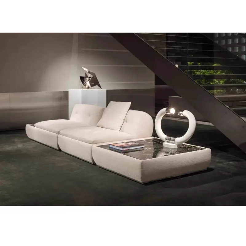 

Minotti Italian minimalist moon sofa designer light luxury large flat layer
