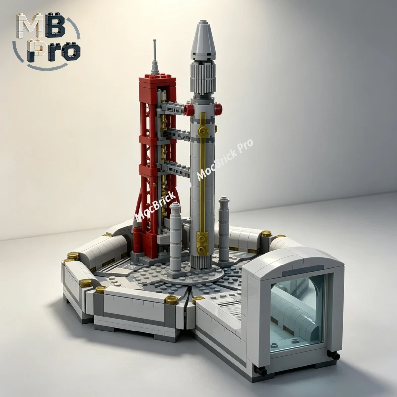 Sci-Fi Water Base MOC Building Blocks Futuristic Ocean Landing Platform DIY Assembly Set