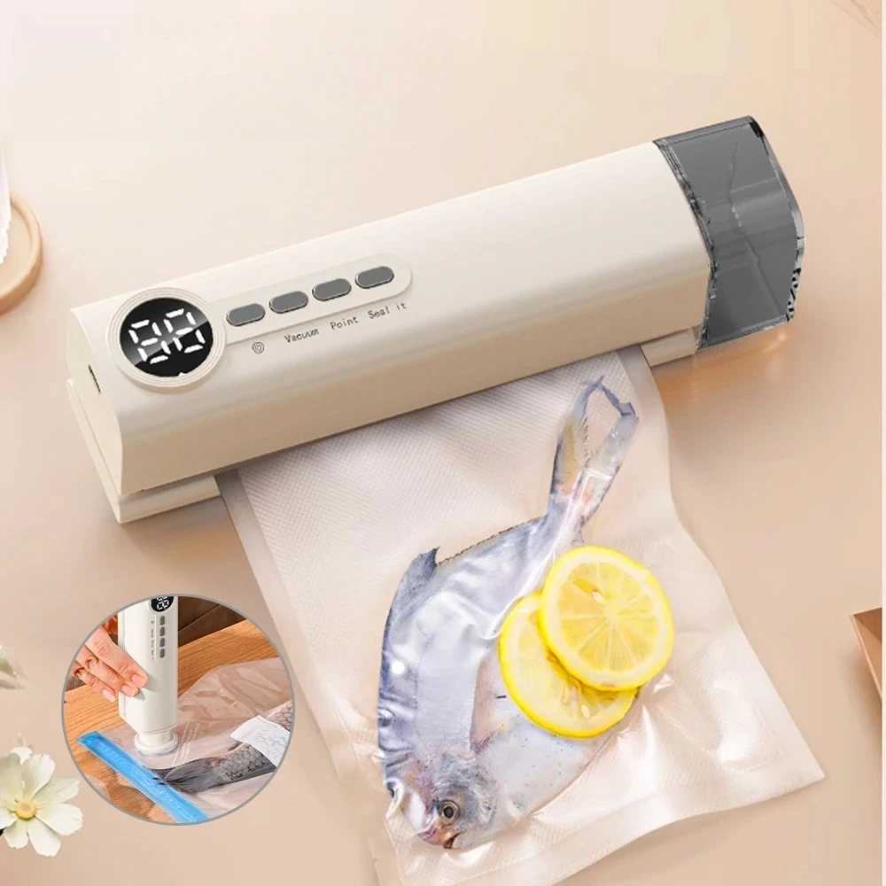 

Электрическая вакуумная упаковка 3 в 1, мини-ручной вакуумный упаковщик, небольшая запечатывающая машина для запечатывания, для дома и кухни