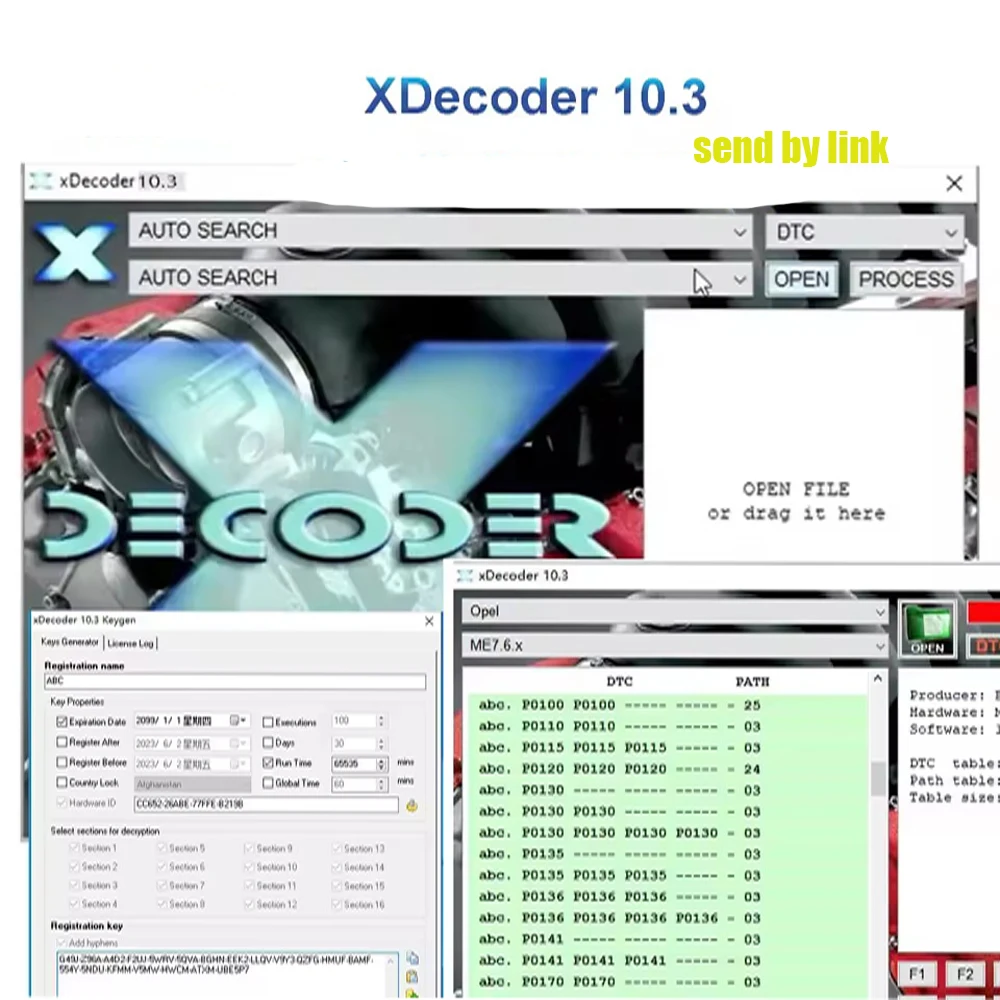 

New year XDecoder 10.3 DTC Remover DTC OFF Delete Software Disable Error off DTCRemover for many Laptops