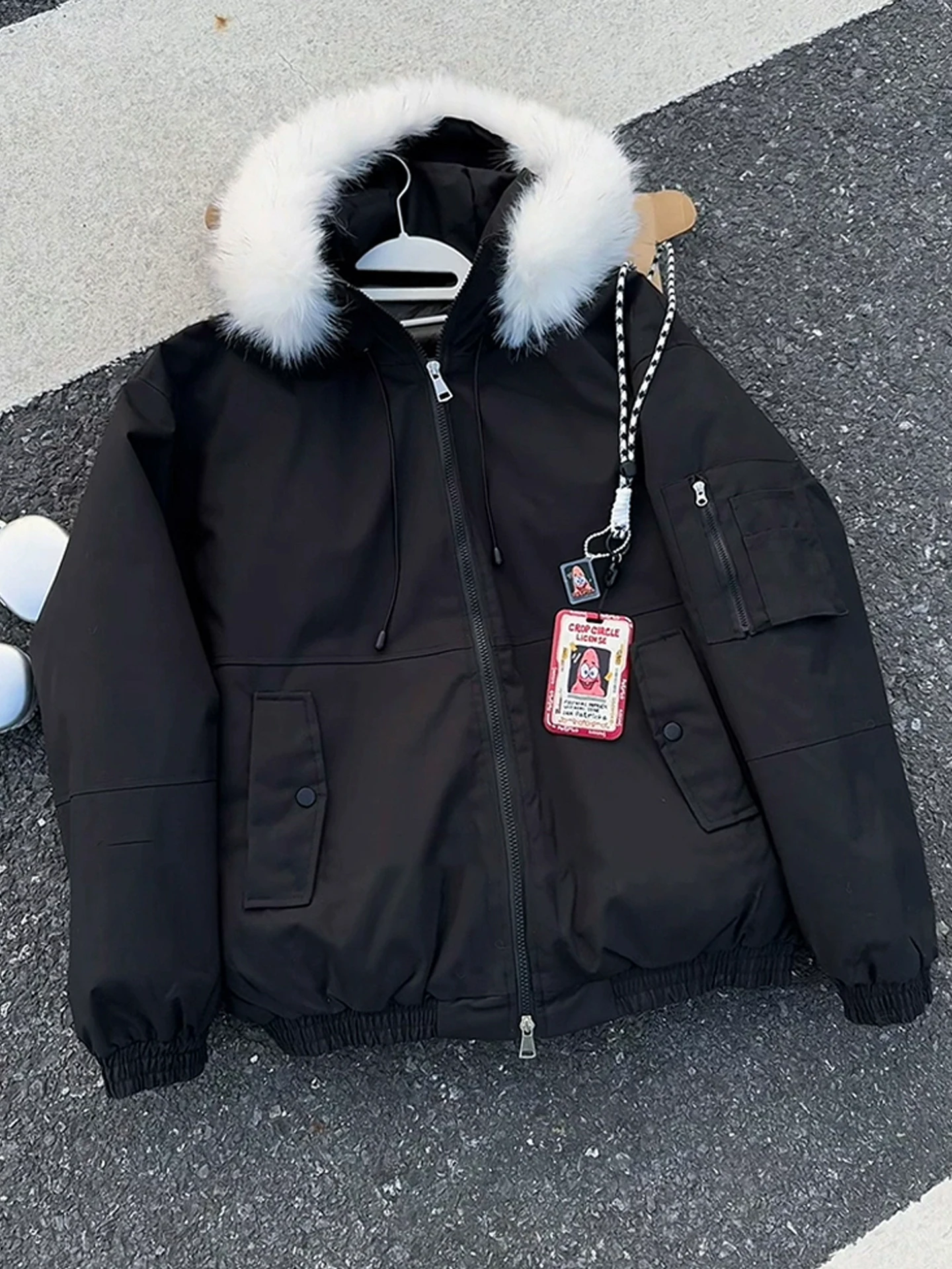 

Мужская зимняя теплая парка Bla с капюшоном, хлопковая, влагоотталкивающая, рабочая одежда, верхняя одежда, приталенный крой, молодежная, повседневная, на молнии