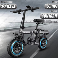 ENGWE T14 Electric Bicycle 250W Powerful Motor 48V10AH Removable Battery Aluminum Alloy E-bike 14-In Tire Folding Electric Bike