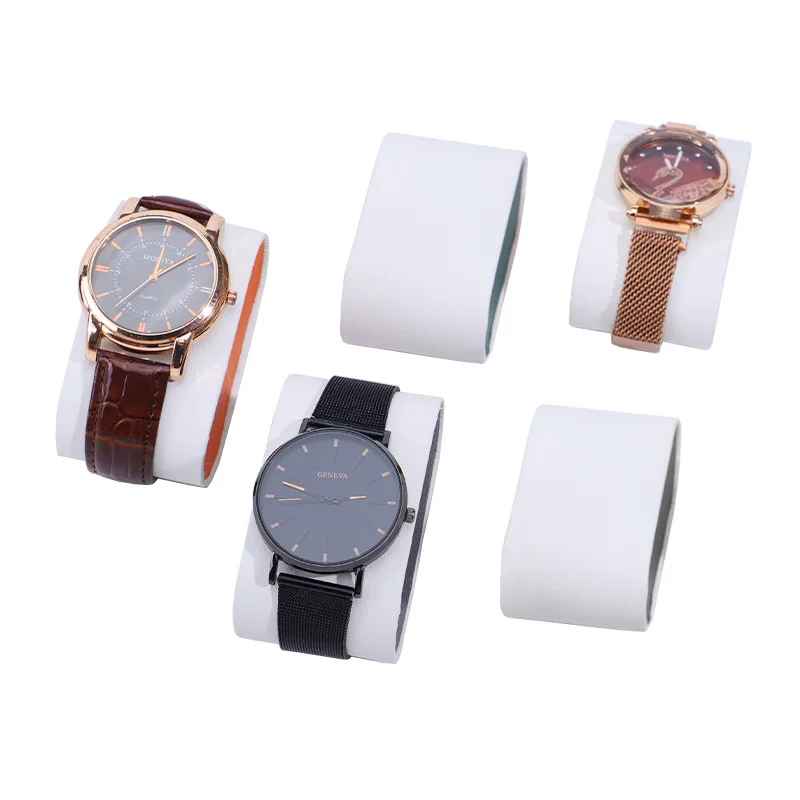 New Multicolor Leather Portable Watch Pillows Wristwatch Bracelet Display Pad Storage Box Stand Cushion - Image 3