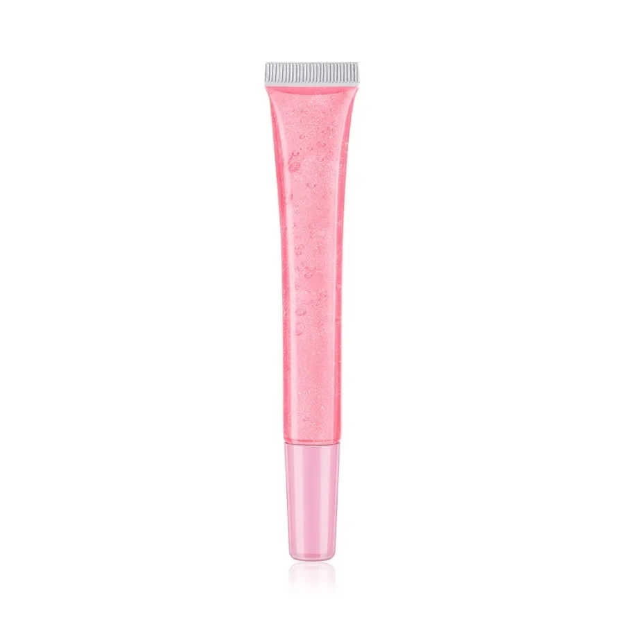 Huile hydratante longue durée avec tuyau transparent personnalisé, baume de maquillage, nourrissant, lisse, longue durée, facile à porter, 8 saveurs Furit, 15ml