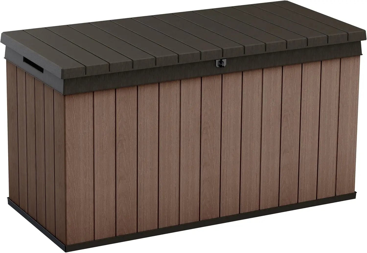 

150 Gallon Resin Deck Box for Patio Cushions, Garden Tools & Pool Gear Storage with Hydraulic Pistons