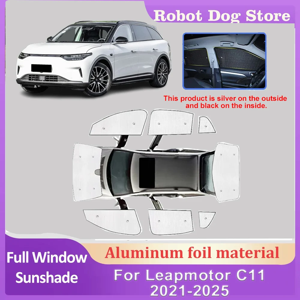 

For Leapmotor C11 BodyKit 2021 2022 2023 2024 2025 Coverage Sun Shade Car Visor Heat Insulating Anti-UV Protection Accessories