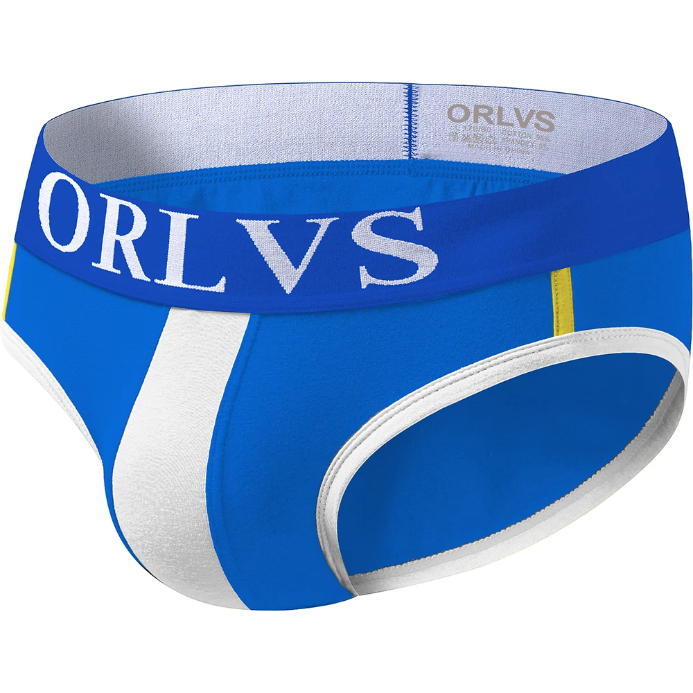 ORLVS Mens Underwear Men Sexy Briefs Jockstrap Pouch Cuecas Man Cotton Panties Thongs Mesh Underpants Gay Slip Homme Srting