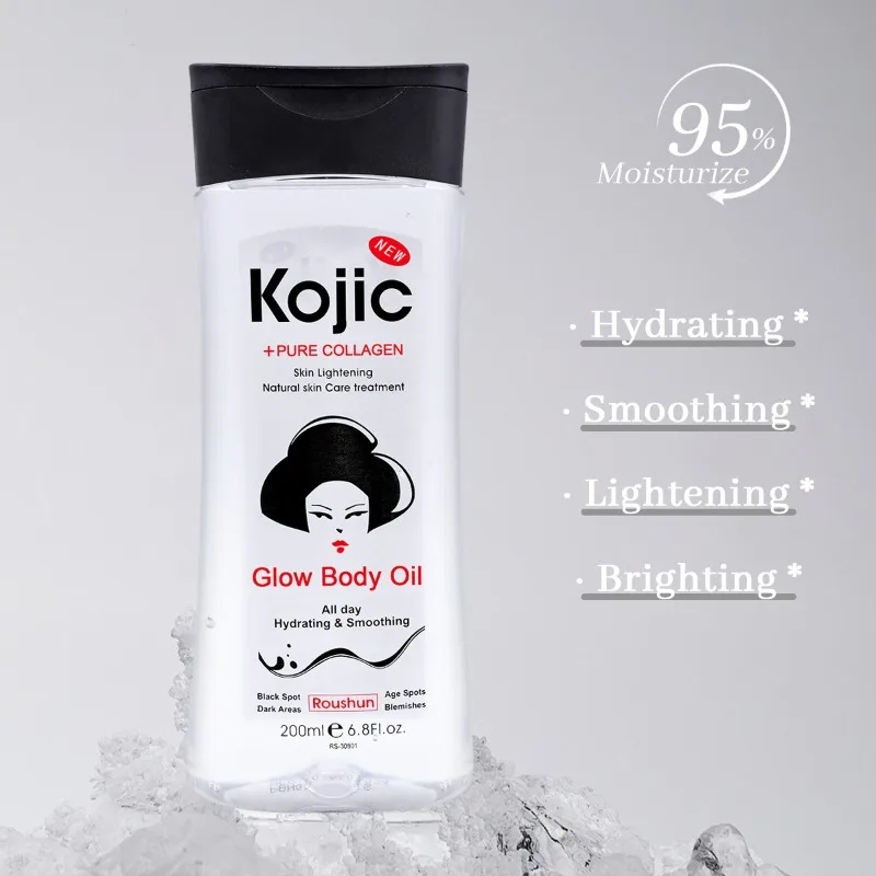 Kaojc Oil Moisturizing Body Wash Oil | Nourishing Hydrating Brightening Gentle Cleansing Body Oil for Smooth Soft Skin