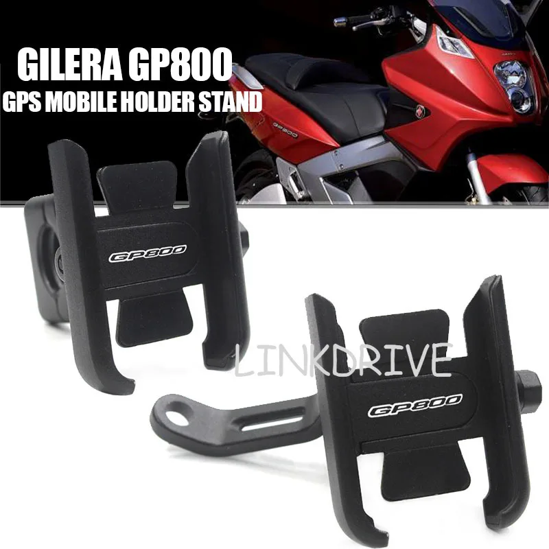 

For GILERA GP800 GP 800 All Year Motorcycle CNC Handlebar Rearview Mirror Mobile Phone Holder GPS stand bracket