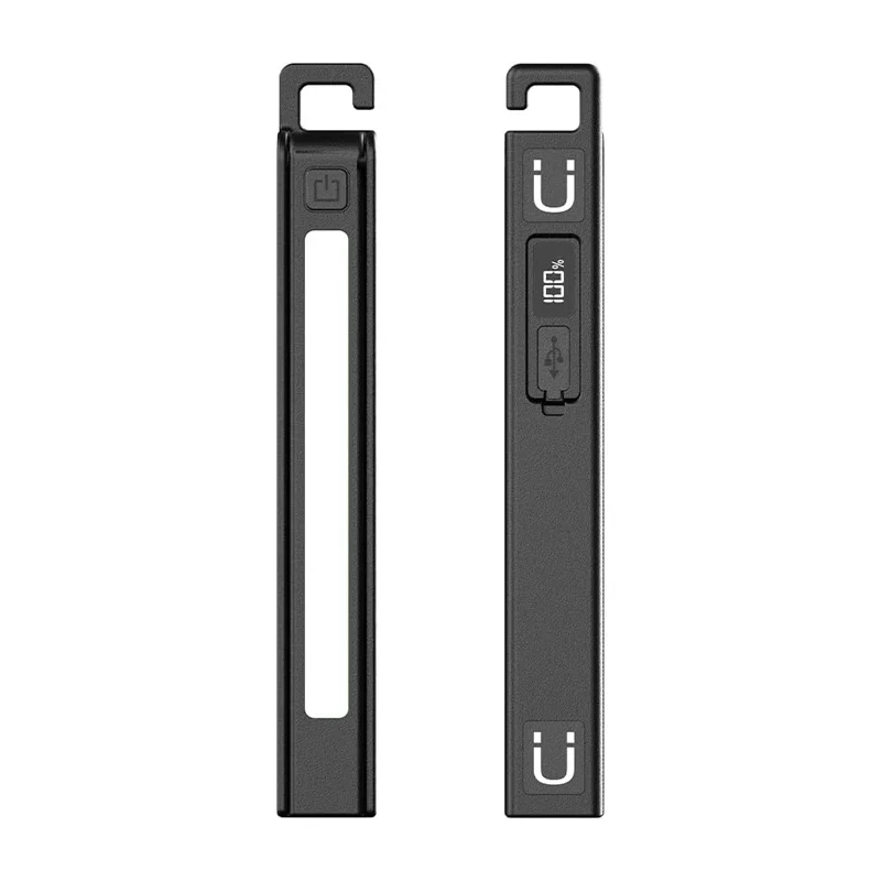 Lampe de travail pliante LED avec stylo de travail COB, 180 °   Lampe de travail de réglage avec aimant de règle multifonction 180 °   Réglage