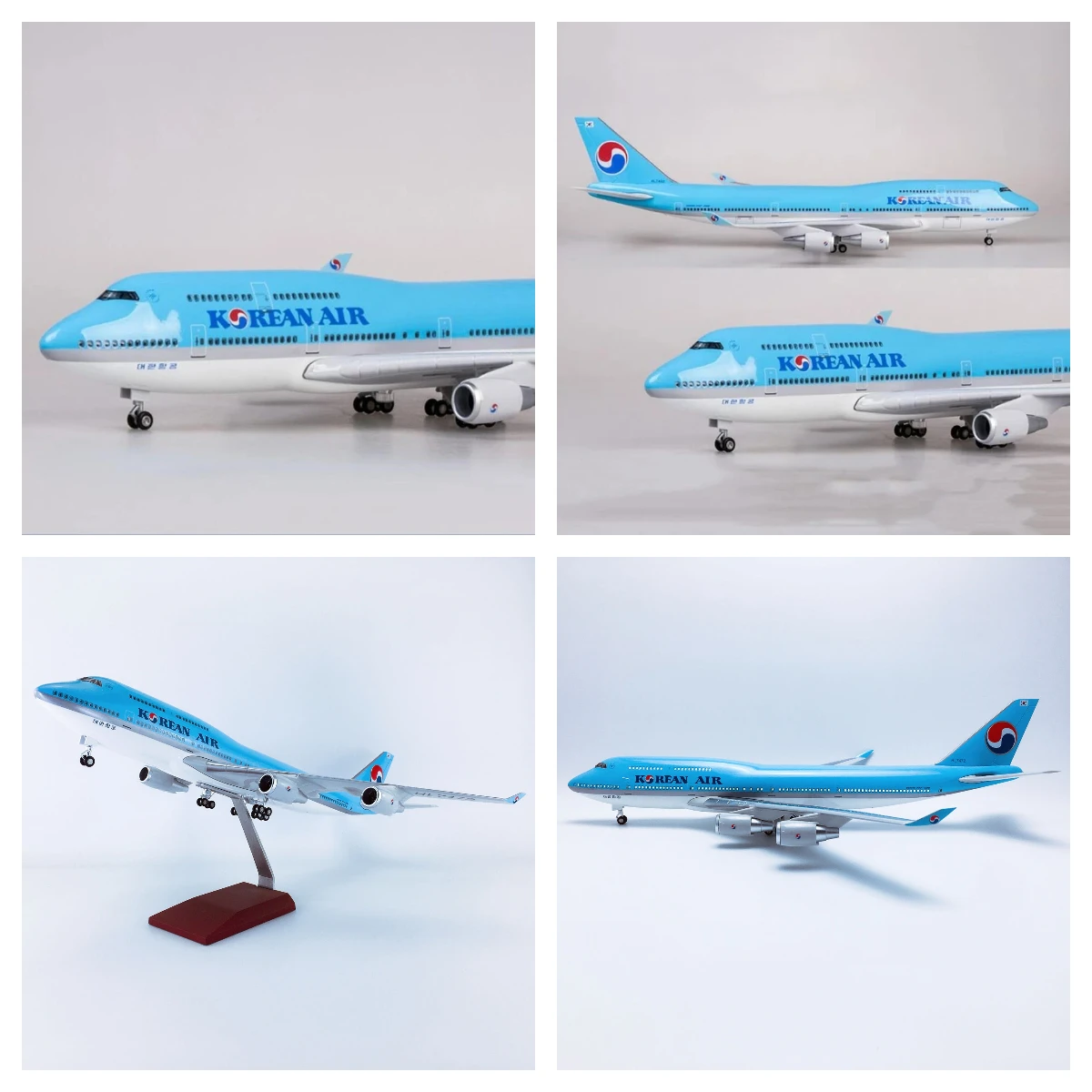 

1/150 Scale B747 Korean AirAsia Airlines Diecast Plastic Resin Plane Model W Light & Wheel Landing Gear For Collection And Gift