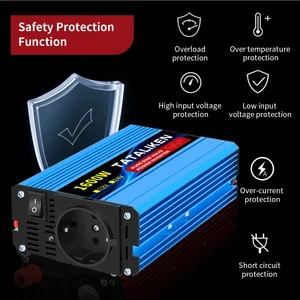 Reine Sinuswellenwechselrichter, Ladegerät, Adapter, EU, 1600W, 2200 W, 3000W, 4000W, DC 12 V, 24 V bis 220 V AC, 50 Hz 12 Hauptverkäufe Wechselrichter 3000W - №8