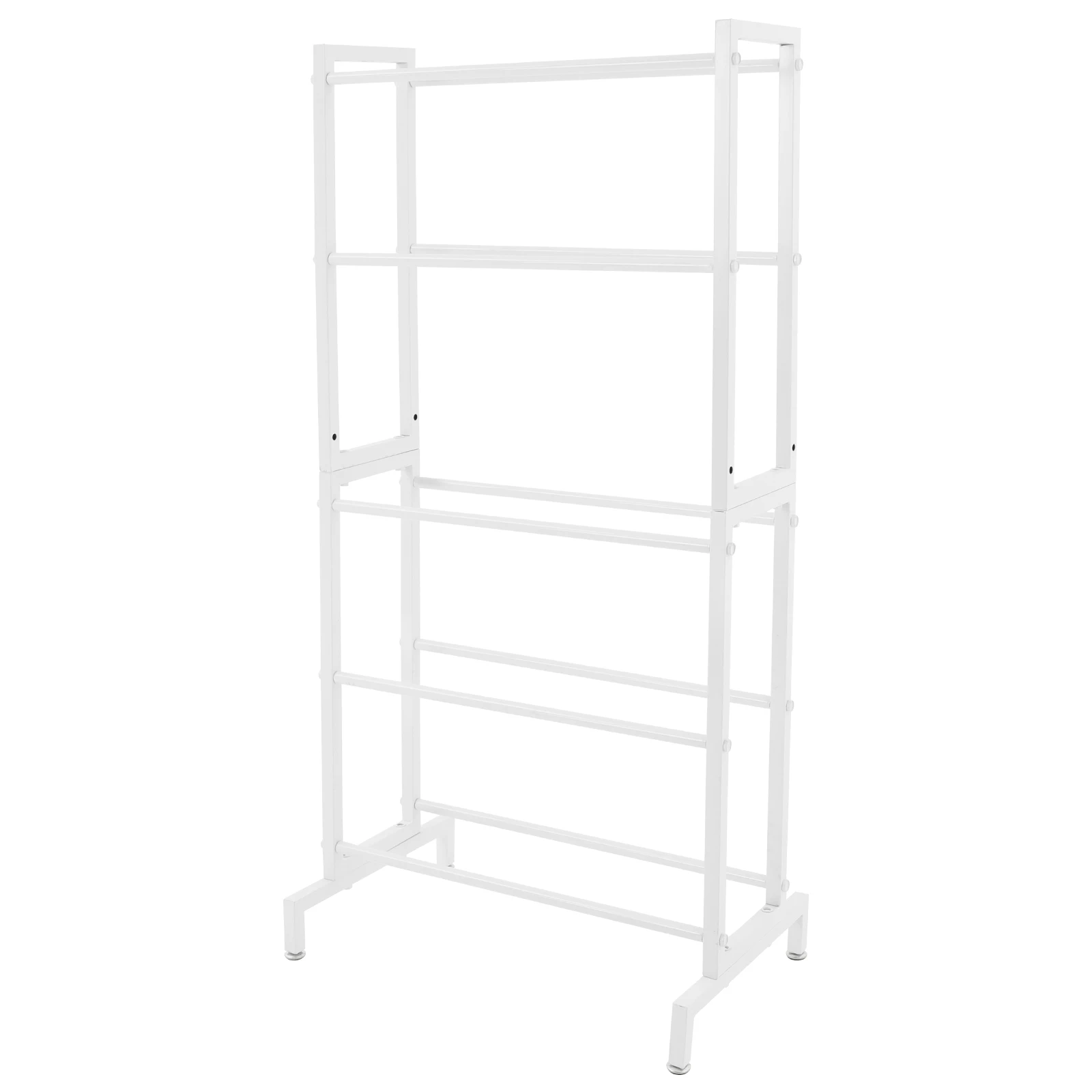 5-Tier Filament Spool Organiseren Rack Zwart/Wit Staal 22.8*14.2*46.5in Filament Opslag Houder voor 3D Printer Filament Spoelen