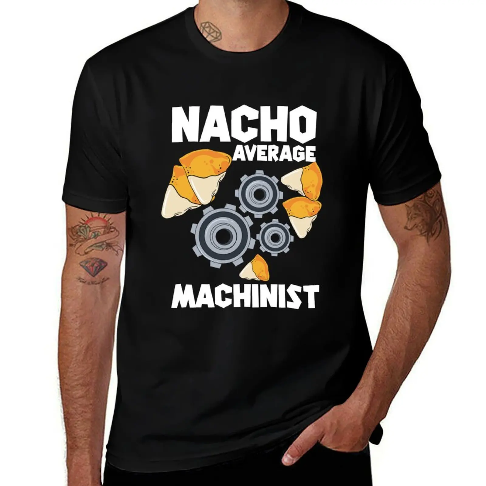 Nacho Average Machinist CNC Machinist T-Shirt Basic Lightweight Short Sleeve Tee T-Shirt
