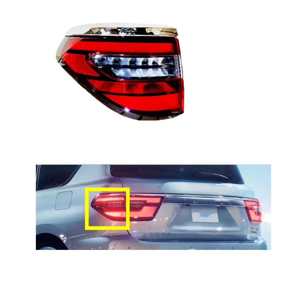 

1 Pcs Outside Led Taillight Assembly for Nissan Patrol Y62 2020 Rear Lamp for Y62 Red Back Reverse Light Parking Lamp L or R