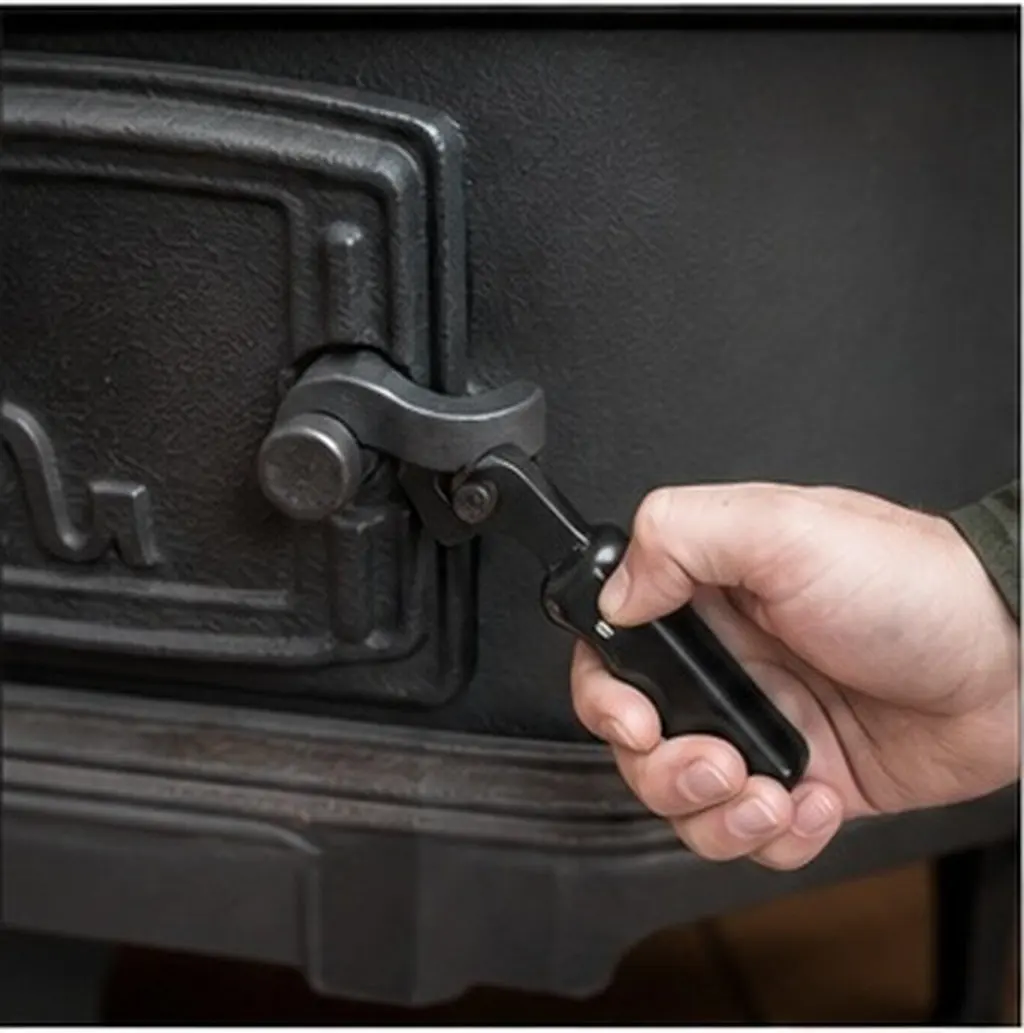 Fireplace Door Handle Replacement High Strength Wood Stove Handle Coal Stove Spare Parts Heating Boiler Grip Anti Slip Comfort