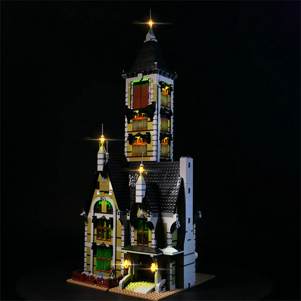 Set di illuminazione per il 10273 Fairground Haunted house non incluso Building Block (solo Kit di luci a Led)