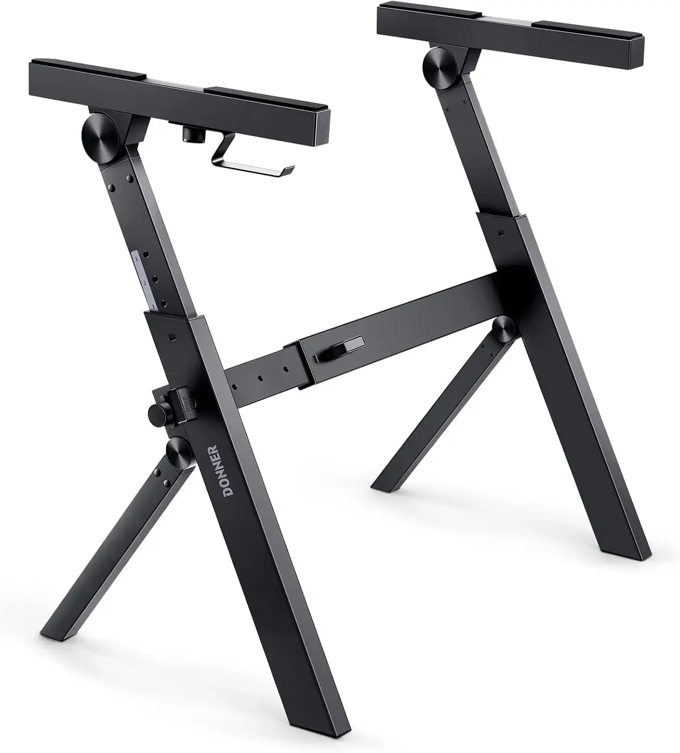 Folding Keyboard Stand, Z-style Heavy-Duty Portable Piano Stand, Adjustable and Collapsible, Suitable for 37 54 61 88 Key MIDI