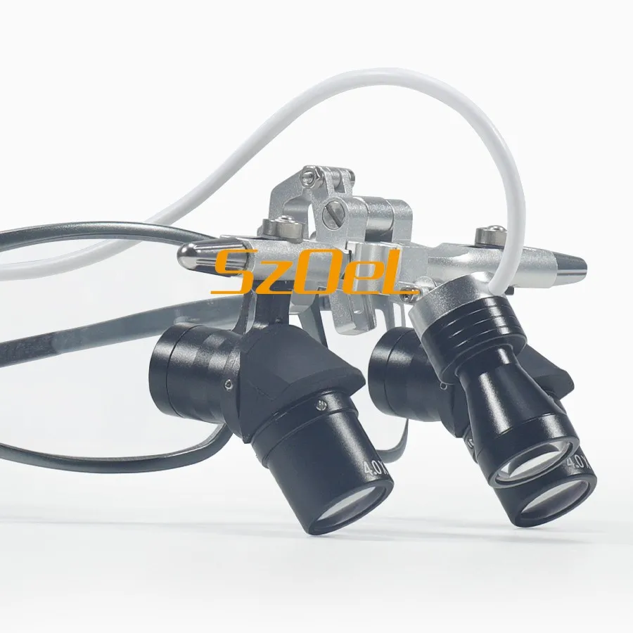 Loep 4.0X/5.0X/6.0X Medische Ergo Loep Uitgerust met Spotlight voor Orale Oor Neus en Keelchirurgie Werkafstand 350-450mm