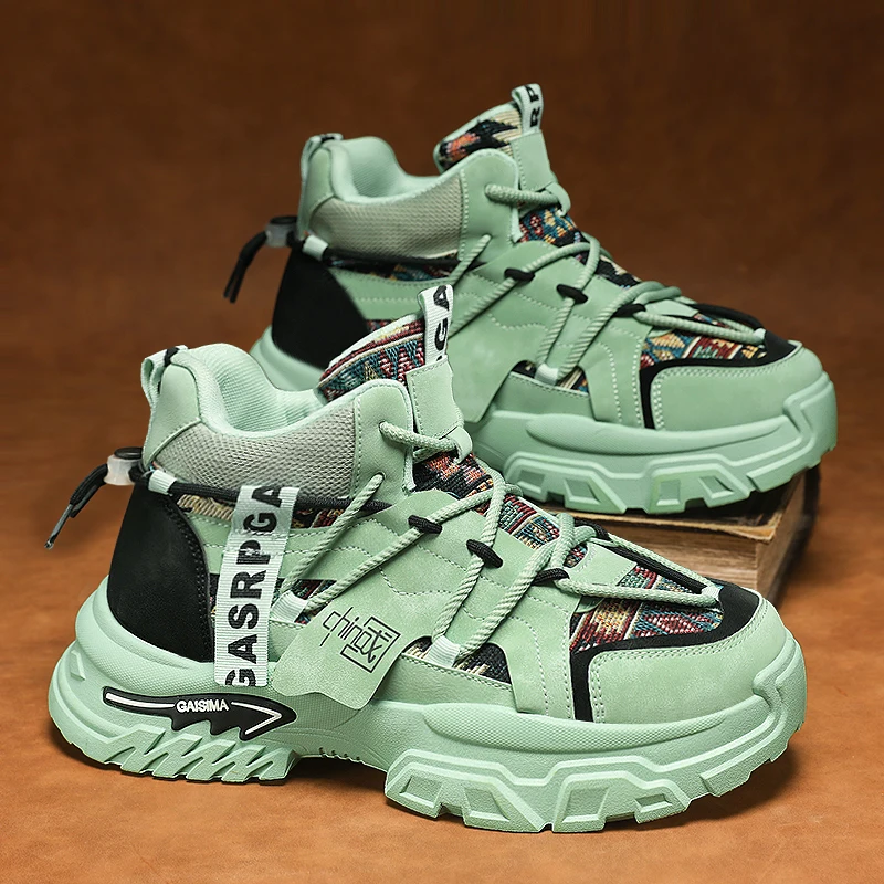 

High-Top Men's oes Anti-Slip Sports Casual een Heightening Winter 2026 New Sle Student Youth Leisure Dad oes