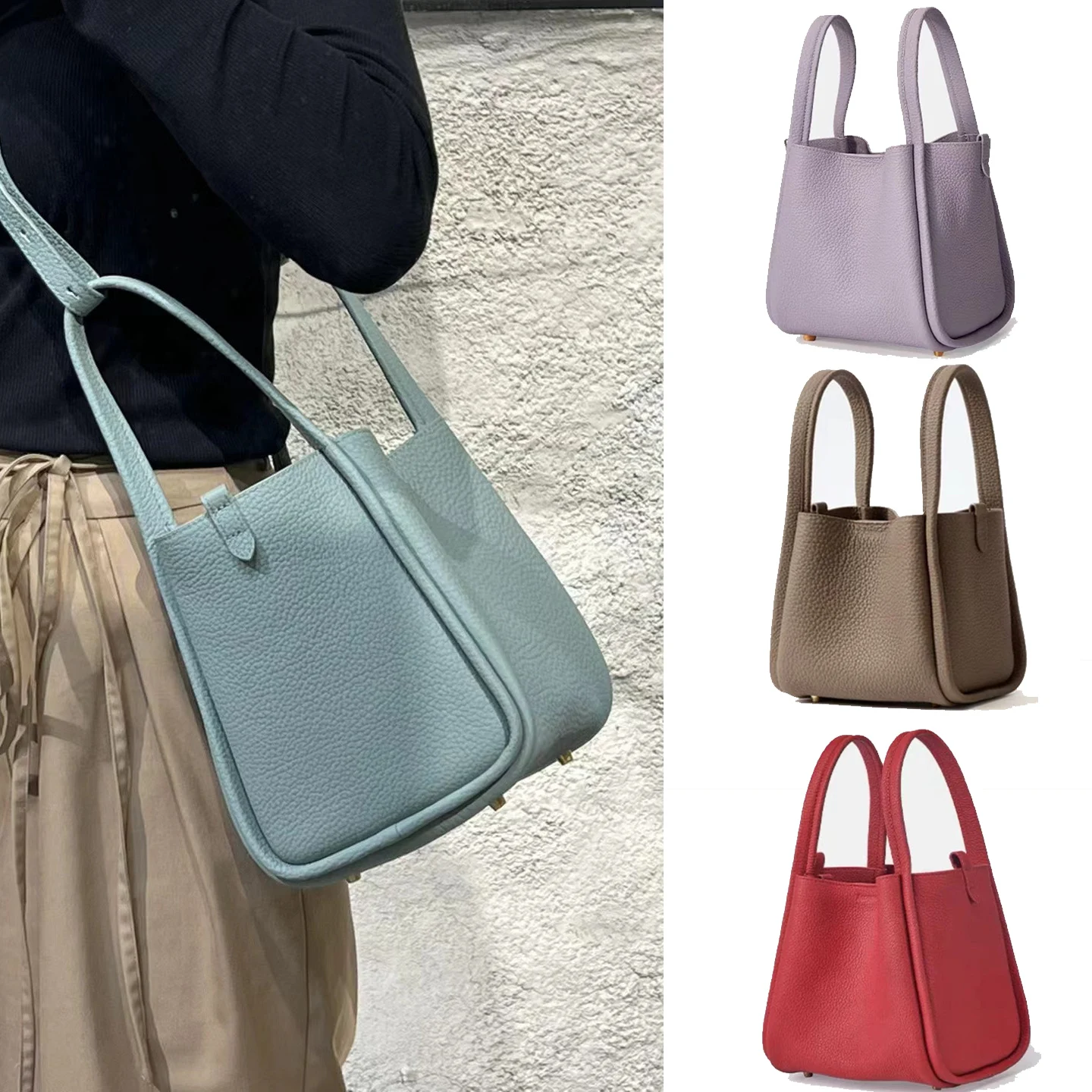 

High Quality Version China New Brand Tote Basket Handbag Female Designer Bucket Y2k Shoulder Crossbody Luxury Large Capacity Bag