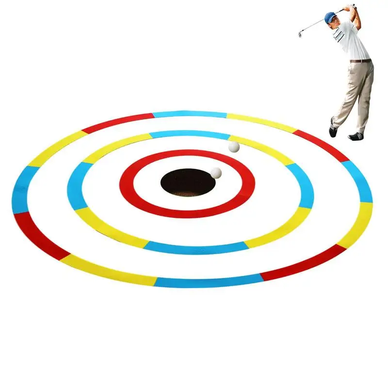 

Golf Hole Target Rings Practice Golf Chipping 3Pcs Putting Target Circles Silicone Material Golf Practicing Supplies For