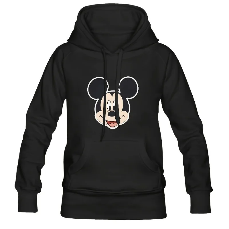 Letter Disney Printed Men Hoodies Trendy Graphic Pocket Clothes Autumn Winter Male Kawaii Comfortable Versatile Sweatshirts