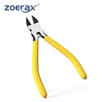 ZoeRax 5-In Ultra Sharp Compact Wire Cutters with Long Flat Nose Powerful Wire Cutter Pliers Ideal for Cutting Crafts and Cable