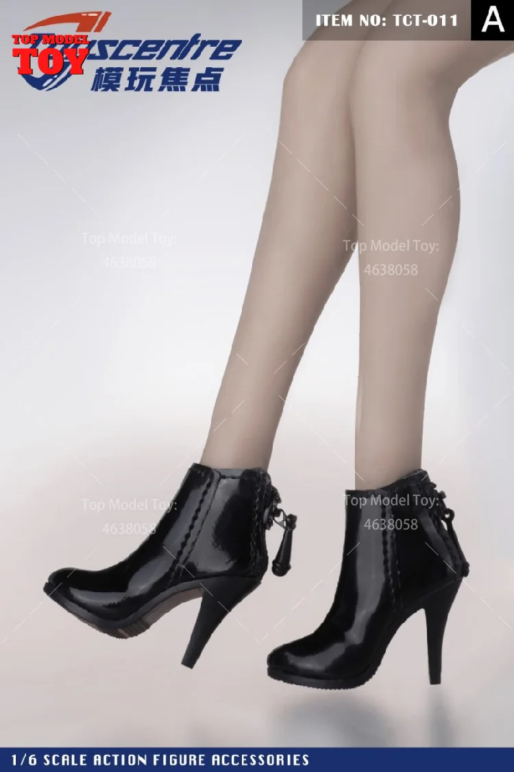 Toyscentre TCT-029 TCT-020 1/6 Weibliche High Heels Stiefel Hohl Schuhe Modell TCT-003 4 5 6 7 8 9Fit 12'' Soldat Action Figur Körper – Detail 9