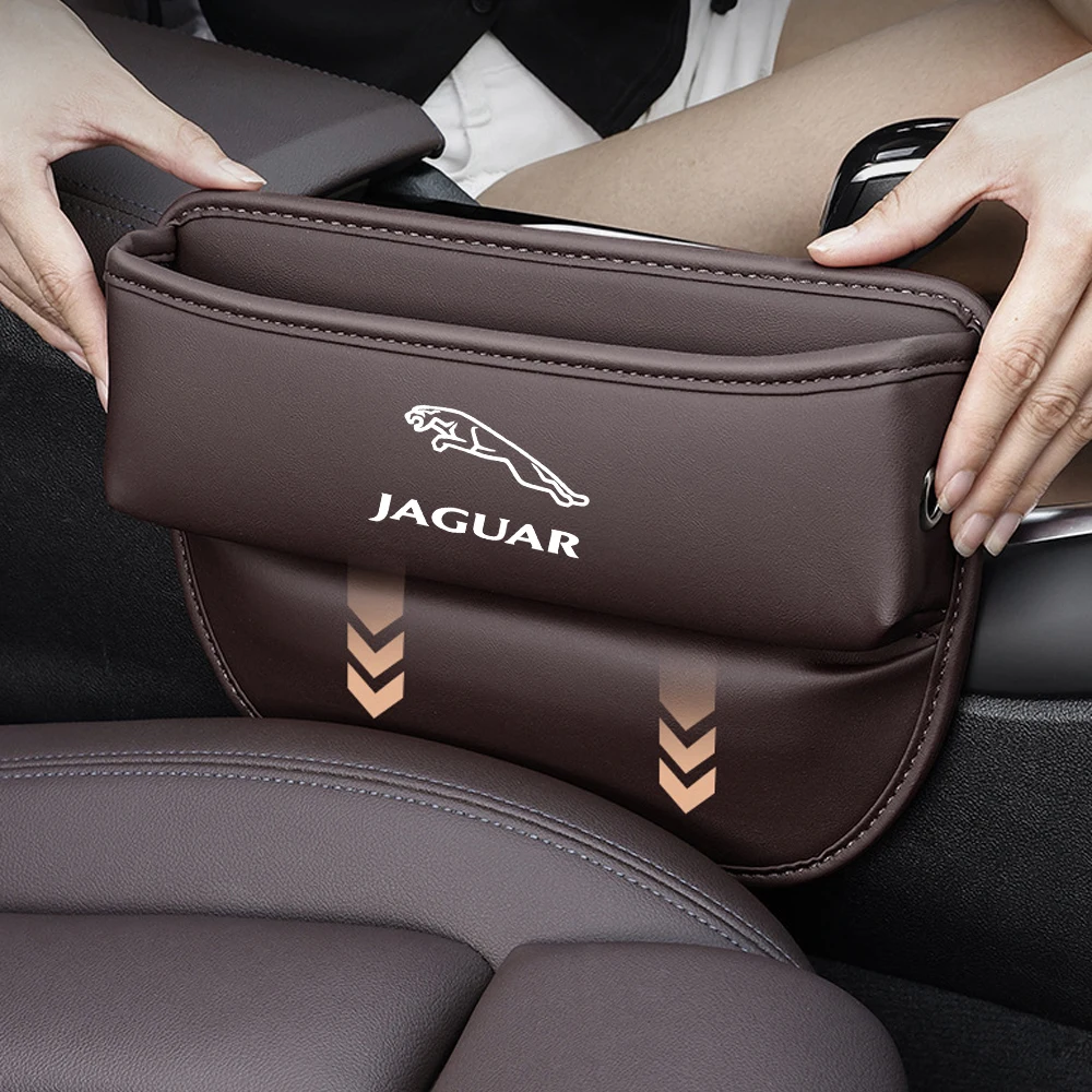 Caja de almacenamiento multifuncional para asiento de coche, accesorios interiores para Jaguar F-PACE, F-TYPE, XF, XFL, XE, XJ, X760, X260, X250, X350