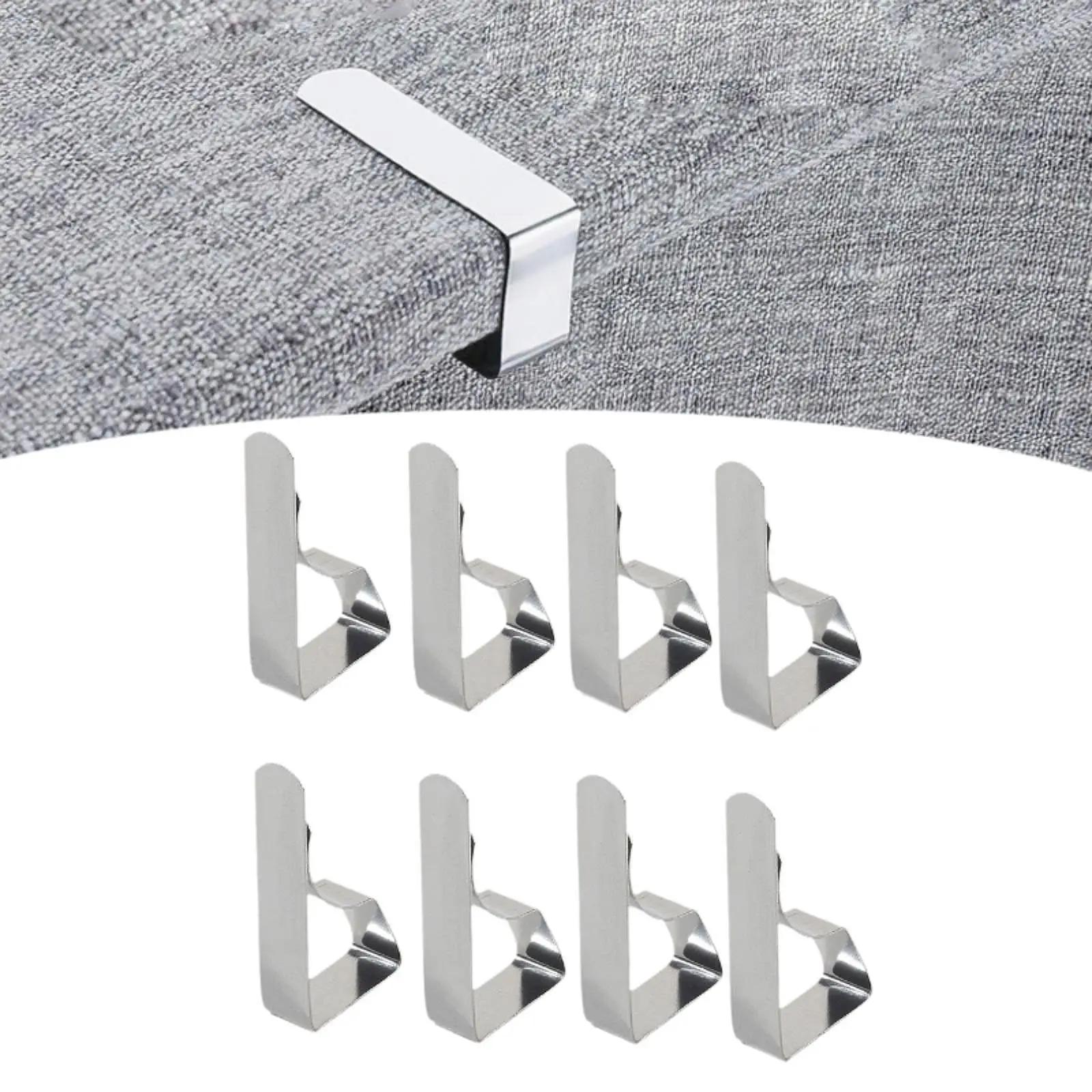 Stainless Steel Decorative Tablecloth Clamp Holder Table Cloth Fixing Clip Anti Slip for Dining Table Picnic Outdoor Reception