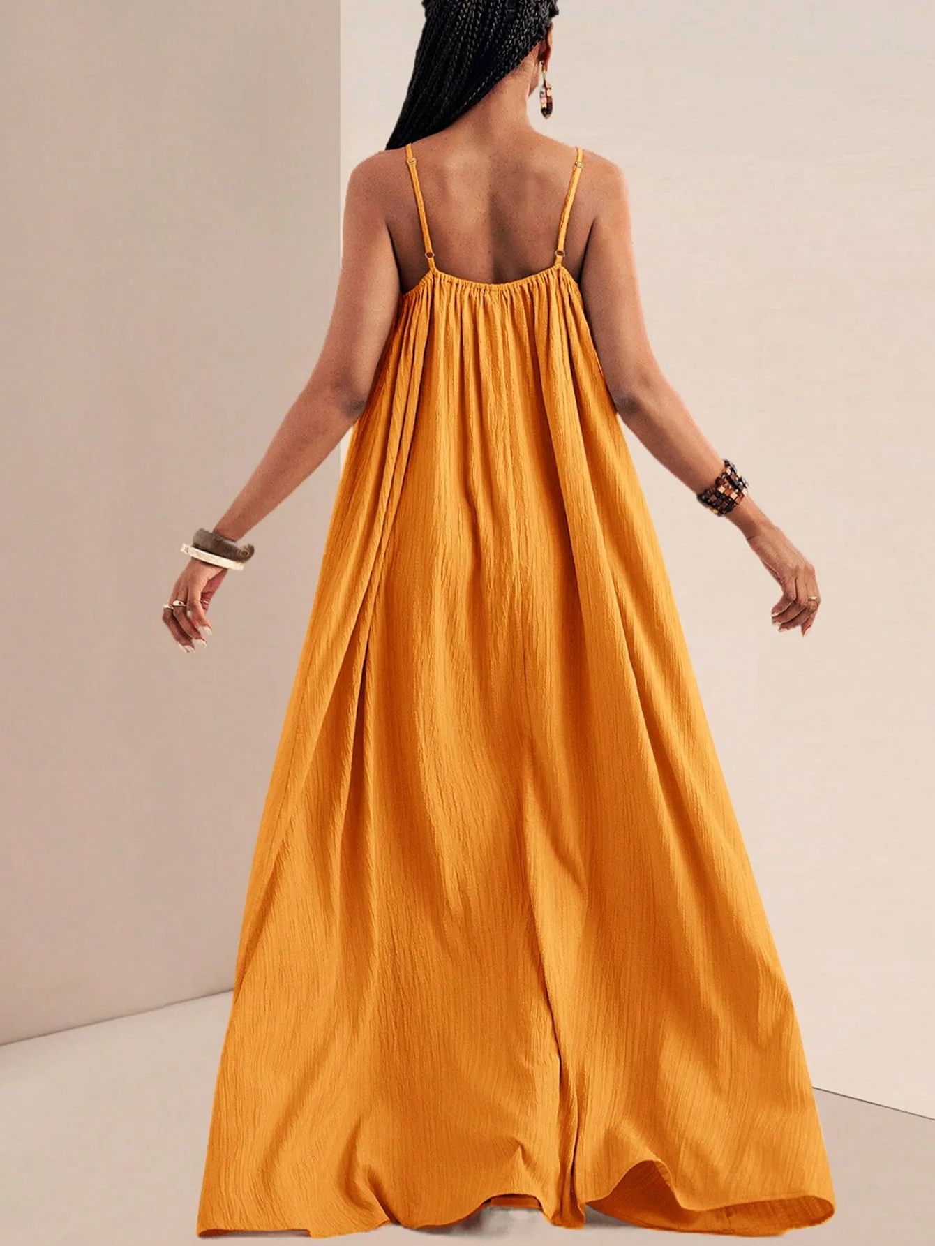 Summer 2026 Fashion Collection: Elegant, Refined, Solid-Colored Strapless Maxi Dress.