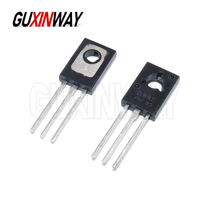 10PCS Triode Transistor D882 2SD882 3A/40V TO-126 NPN Power Triode New Original